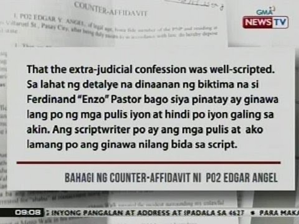 NTG: Itinuturong gunman na si PO2 Angel, binawi ang pag-amin na siya ang pumatay kay Pastor