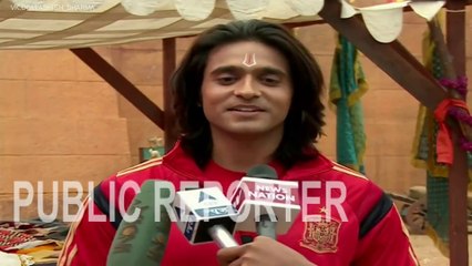 Ашиш Шарма на съёмках сериала "Сита и Рама". Ашиш дает интервью, 4.12.2015 г