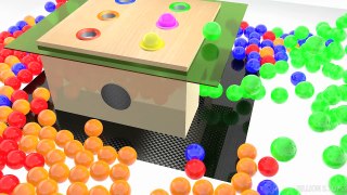 NEW 3D Kids learning video learn colors with wooden toy Balls for preschoolers toddlers Ba
