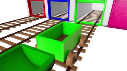 Learn Colors with Colorful Trains Colours for Kids Toddlers and Children