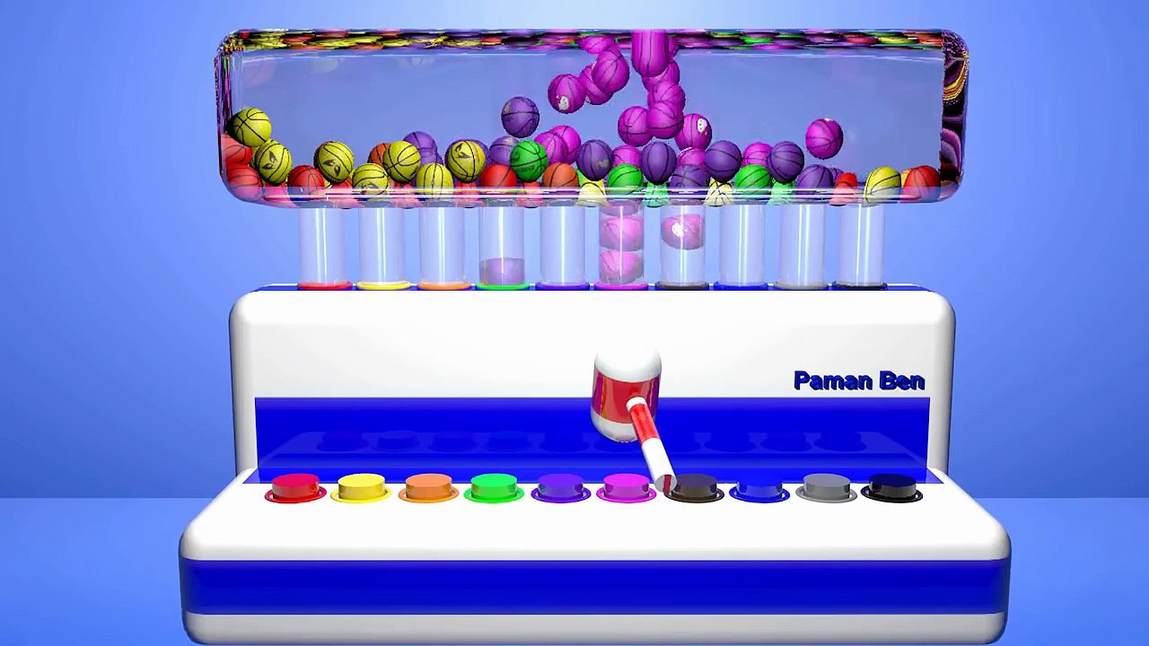 Balls for Children to learn with Colors basket ball   Learning Colours vesves Numbers Videos fo