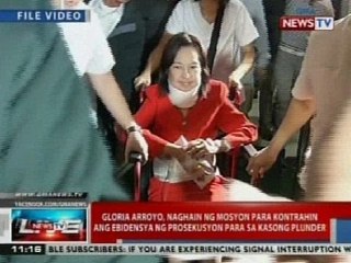 NTVL: Gloria Arroyo, naghain ng mosyon kontra ebidensya ng prosekusyon para sa kasong plunder