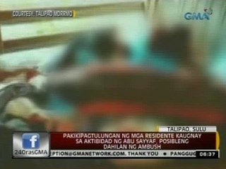 Pakikipagtulungan ng mga residente kaugnay sa aktibidad ng Abu Sayyaf, posibleng dahilan ng ambush