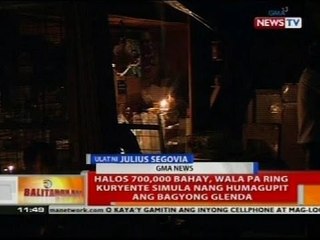 BT: Halos 700,000 bahay, wala pa ring kuryente simula nang humagupit ang Bagyong Glenda