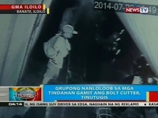 Grupong nanloloob sa mga tindahan sa Iloilo gamit ang bolt cutter, tinutugis