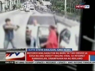 Motoristang nanutok ng baril sa taxi driver sa EDSA, sinampahan na ng reklamo