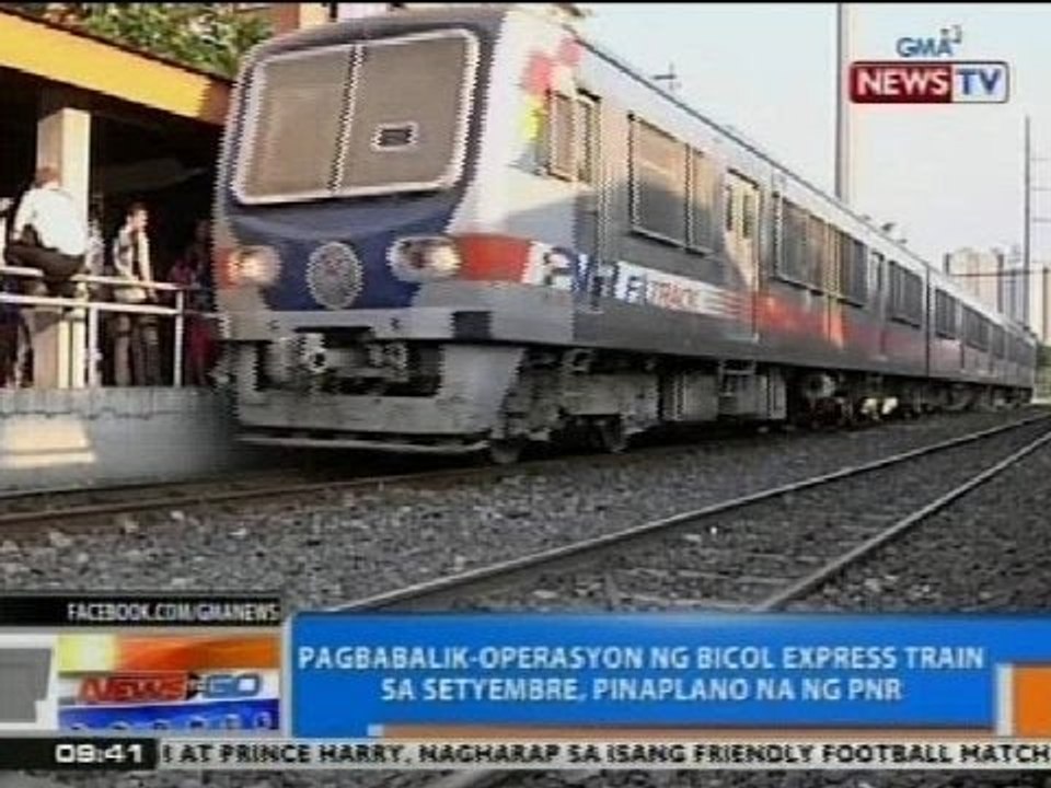 NTG: Pagbabalik-operasyon ng Bicol Express train sa Setyembre, pinaplano na ng PNR