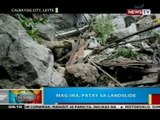 BP: Mag-ina, patay sa landslide sa Calbayog City, Leyte