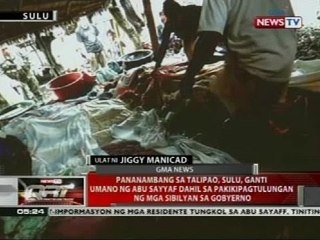 QRT: Pananambang sa Talipao, Sulu, ganti umano ng Abu Sayyaf