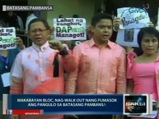 Saksi: Ilang kritiko, kanya-kanyang para para kontrahin ang SONA