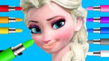 Learn Colors with Frozen Elsa Colours to Kids Children Toddlers Baby Play Videos