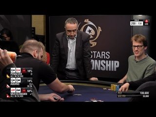 AA vs KK vs QQ at the PokerStars Championship Bahamas Main Event Day 2