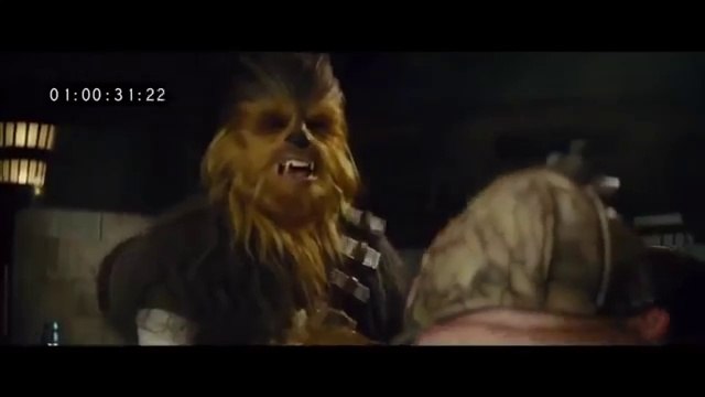 Quand Chewbacca arrache un bras dans Star Wars VII - Scène coupée