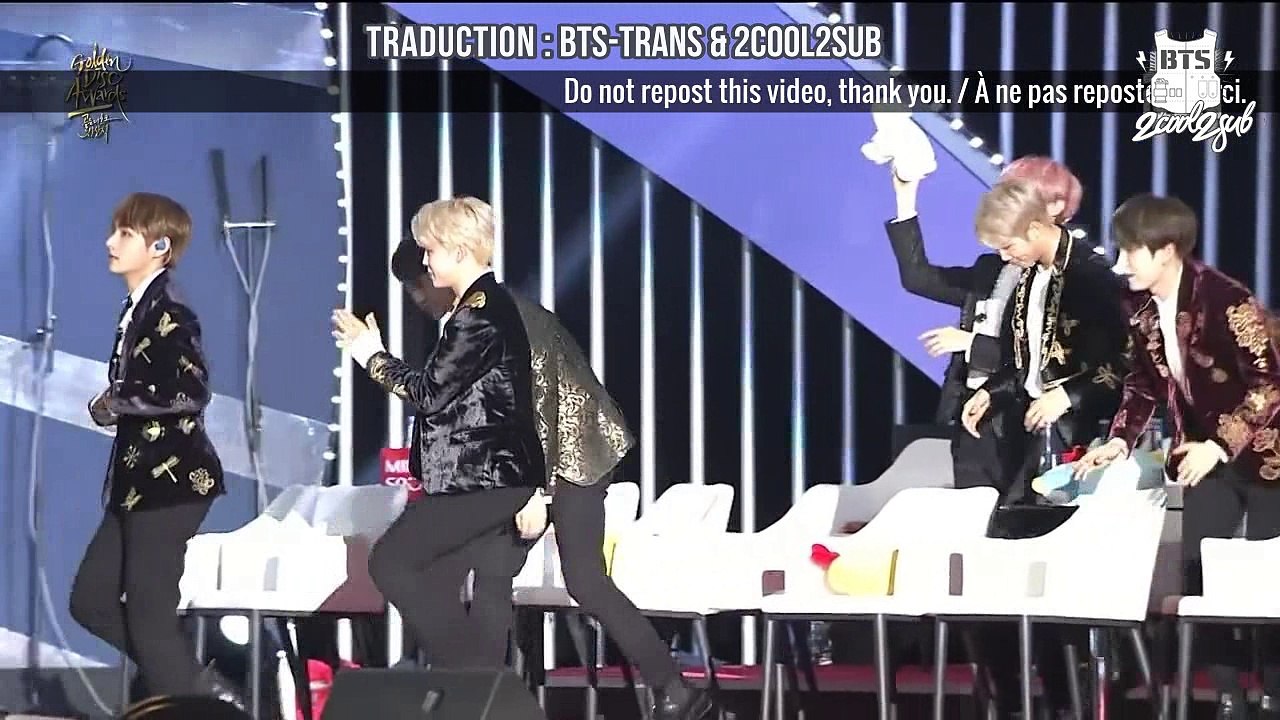 [CUT] 170114 31st Golden Disk Awards Bonsang: BTS (VOSTFR)