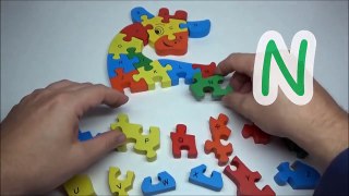 Learning ALPHABET with WOODEN PUZZLE – Kids Giraffe Puzzle Toy VOL 2