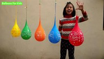Balloons Colors - Learn colours wet balloons songs for kids