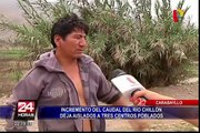 Carabayllo: incremento de río Chillón afecta a poblados