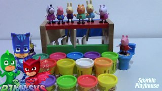 Kids LEARN NUMBERS with PLAY DOH PJ MASKS PEPPA PIG and SURPRISE EMOJI EGGS Special Toys Compilation