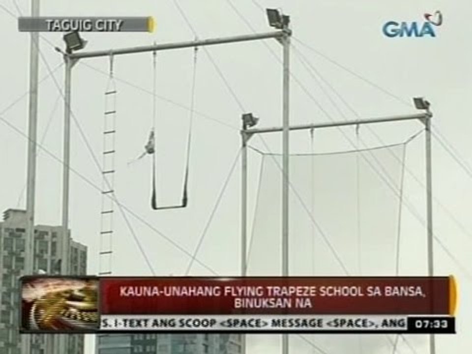 24Oras: Kauna-unahang flying trapeze school sa bansa, binuksan na