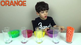 Learn Colors with Skittles for Children, Toddlers and Babies   Colours for Kids