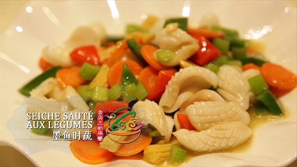 真好吃之墨鱼时蔬 - Zen Hao Chi : Seiche sautée aux légumes