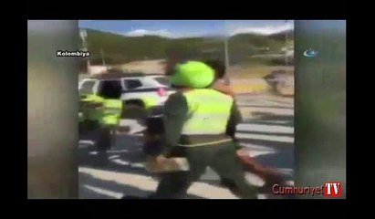 Başına atılan taş hırsızı bayılttı