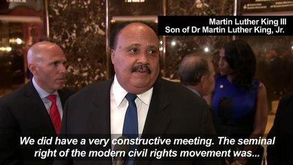 Descargar video: Martin Luther King III meets with Trump