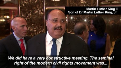 Martin Luther King III meets with Trump