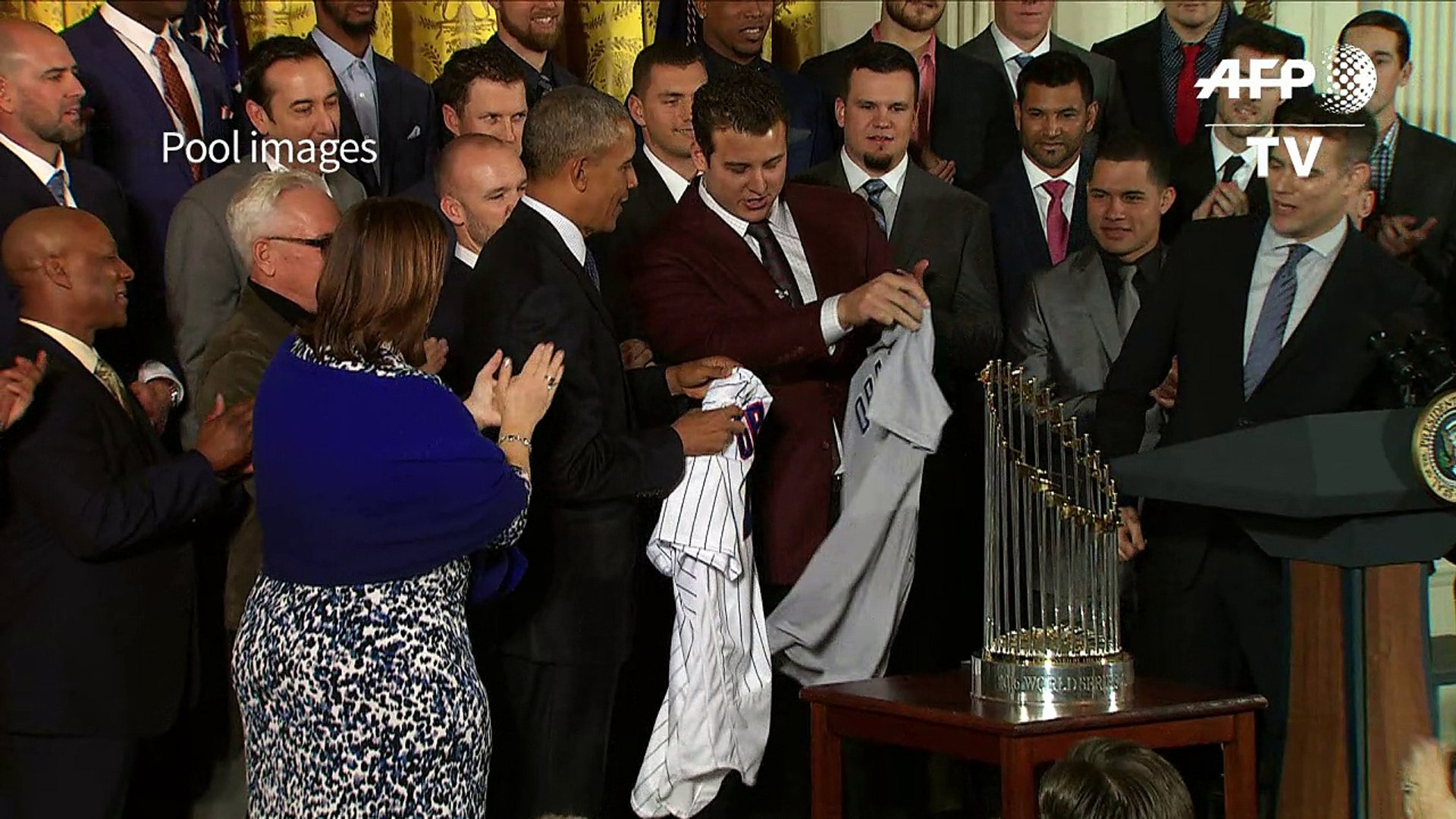 Pres. Obama hosts the Chicago Cubs at the White House