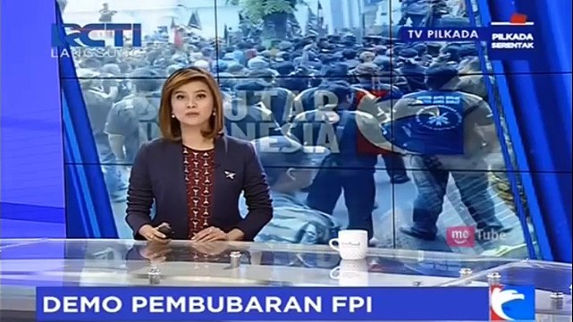 Massa GMBI Tuntut Pembubaran FPI
