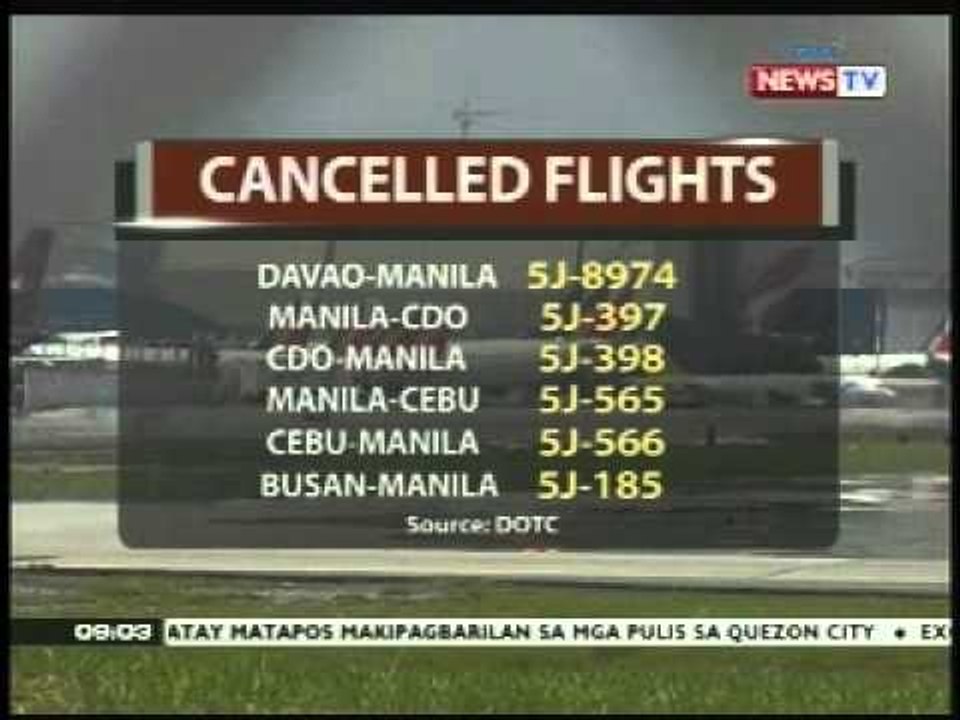 NTVL: Cancelled flights