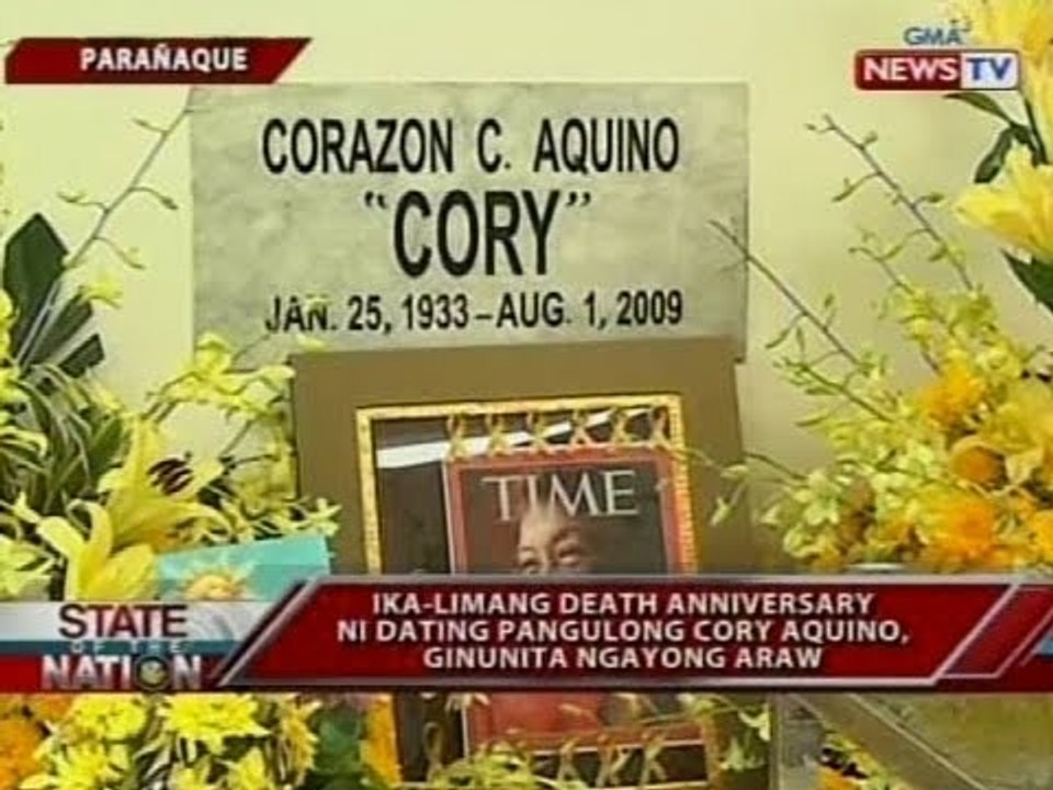SONA: Ika-limang death anniversary ni dating Pangulong Cory Aquino, ginunita ngayong araw