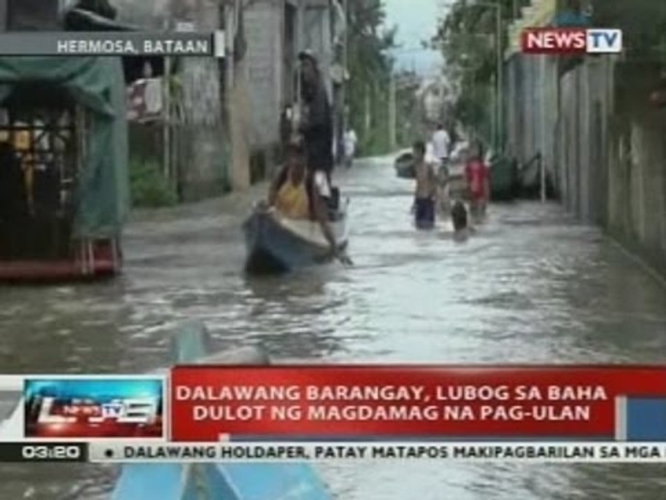 NTVL: Dalawang barangay, lubog sa baha dulot ng magdamag na pag-ulan