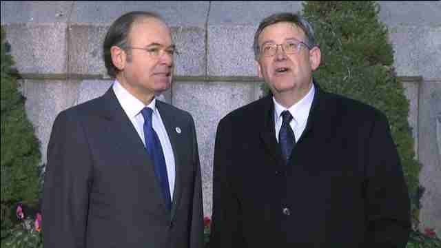 El presidente de la Generalitat Valenciana, Ximo Puig, llega a la Conferencia de Presidentes