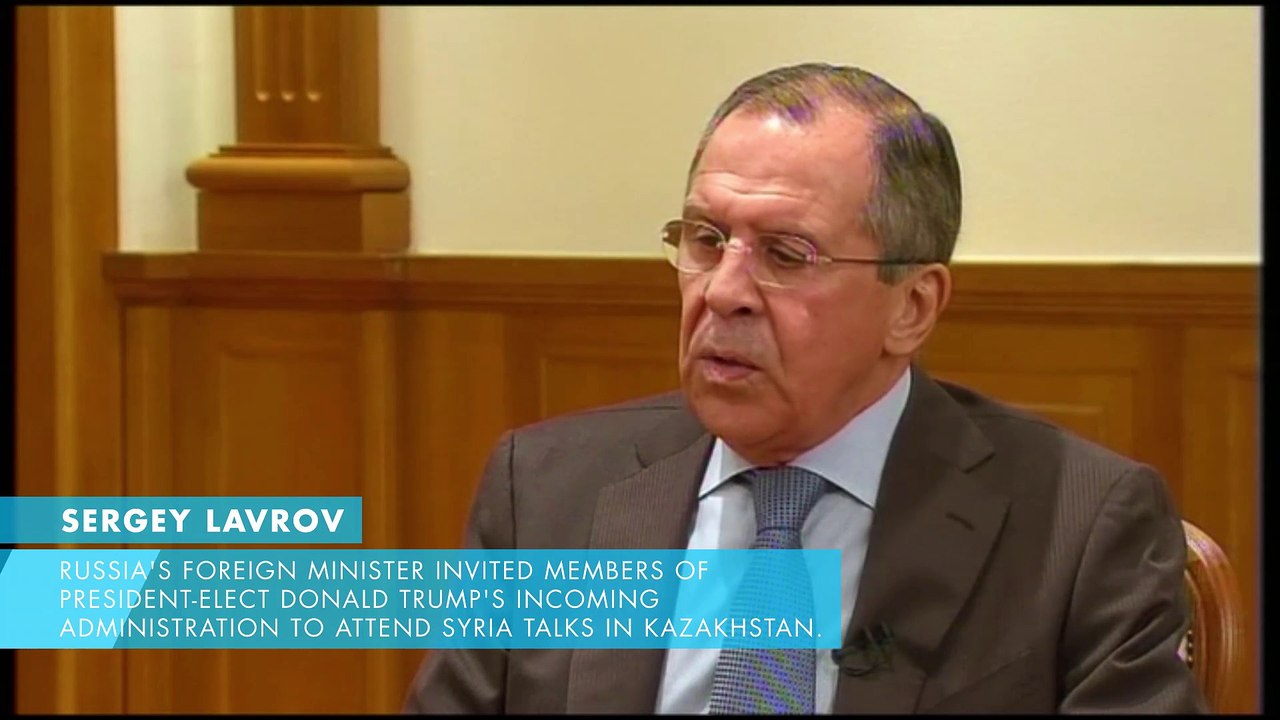 Russia's foreign minister invites Trump administration to Syria talks