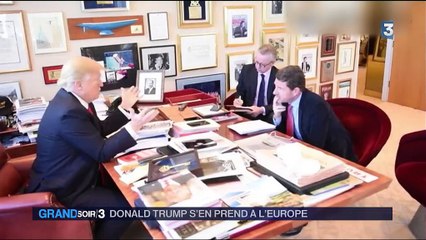 Donald Trump dézingue Angela Merkel, l'UE et l'OTAN