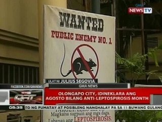 QRT: Olongapo City, idineklara ang Agosto bilang anti-leptospirosis month