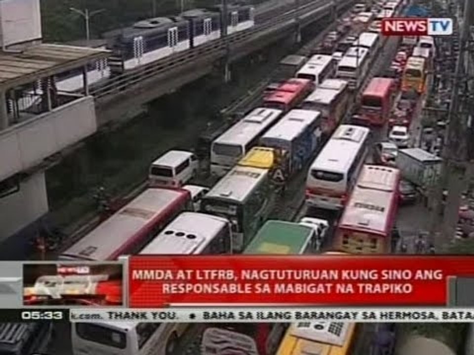 QRT: MMDA at LTFRB, nagtuturuan kung sino ang responsable sa mabigat na trapiko