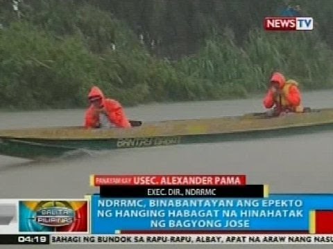 BP: Panayam kay NDRRMC Usec. Pama kaugnay ng epekto ng Habagat na hinahatak ng Bagyong Jose