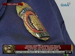 Dating hepe ng Quezon City Police Magtanggol Gatdula, nadadawit sa multi-million investment scam