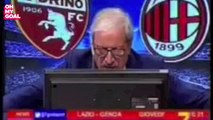 Le pétage de câble sensationnel d'un journaliste italien sur un but du Milan AC