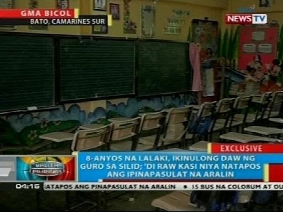BP: Bata sa Camarines Sur, ikinulong daw ng guro sa silid dahil mabagal daw magsulat
