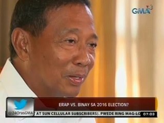 24 Oras: Erap vs. Binay sa 2016 Election?