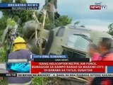 Huey helicopter ng Phl Air Force, bumagsak sa Kampo Ranao sa Marawi City