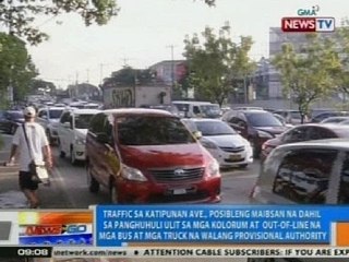 Traffic sa Katipunan Ave., posibleng maibsan dahil sa panghuhuli ulit sa mga kolorum at out-of-line