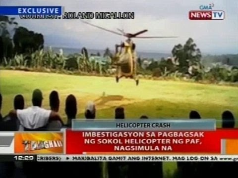 Imbestigasyon sa pagbagsak ng Sokol helicopter ng PAF, nagsimula na