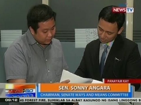 NTG: Panayam kay Sen. Sonny Angara kaugnay sa usapin ng income tax rate