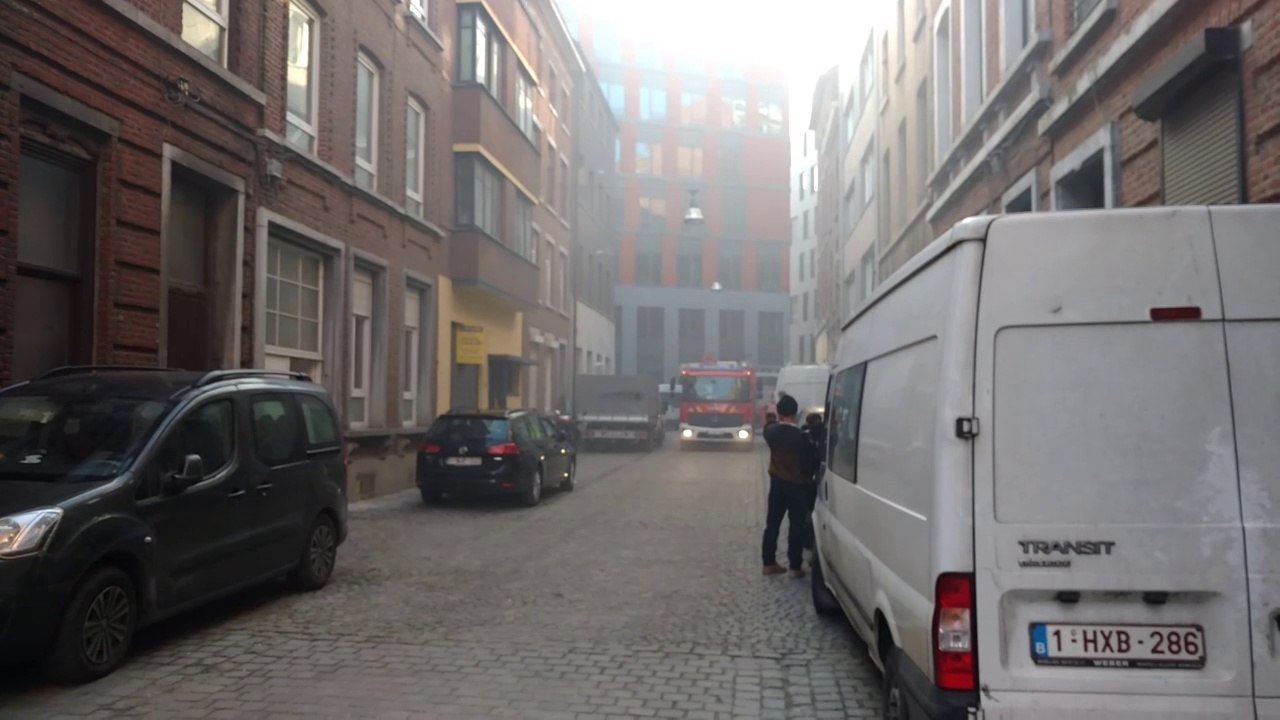 Incendie dans le centre de Charleroi