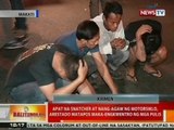 BT: 4 na snatcher at nang-agaw ng motorsiklo, arestado sa Makati City