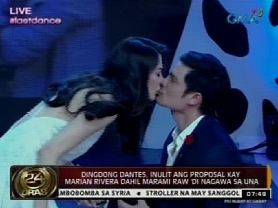 24 Oras: Dingdong Dantes, inulit ang proposal kay Marian Rivera dahil marami raw 'di nagawa sa una
